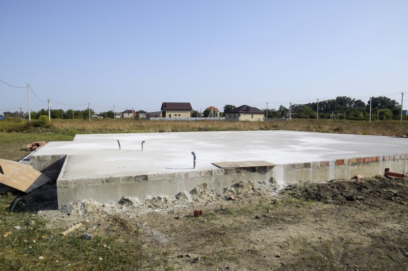 Concrete Slab in Spring